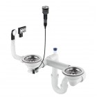 Deante Space Saver syfon do zlewozmywaka granitowego stal ZXY_9983