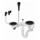 Deante Space Saver syfon do zlewozmywaka granitowego czarny mat ZXY_N983