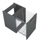 Elita Meble Kwadro Plus Anthracite komoda z koszem 40 cm 167637
