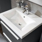 Elita Meble Kwadro Plus Anthracite zestaw szafka z umywalką 50 cm 166948