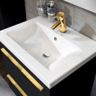 Elita Meble Kwadro Plus Black zestaw szafka z umywalką 50 cm 167649