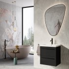 Elita Meble Kwadro Plus Black zestaw szafka z umywalką 50 cm 167649