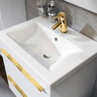 Elita Meble Kwadro Plus White zestaw szafka z umywalką 50 cm 166947
