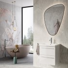 Elita Meble Kwadro Plus White zestaw szafka z umywalką 50 cm 166947