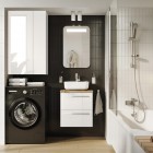 Elita Meble Kwadro Plus White zestaw szafka z umywalką 50 cm + blat 168443