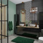 Elita Meble Kwadro Plus Black szafka podumywalkowa 60 cm 167646