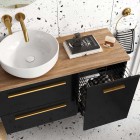 Elita Meble Kwadro Plus Black szafka podumywalkowa 60 cm 167646