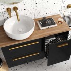 Elita Meble Kwadro Plus Black szafka podumywalkowa 80 cm 167647