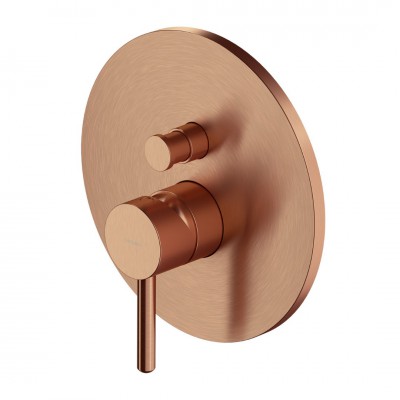 Omnires Y bateria wannowo-prysznicowa podtynkowa miedź szczotkowana Y1235CPB