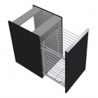 Elita Meble Look Black Mat komoda z koszem szer. 40 cm 168113