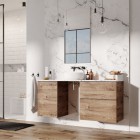 Elita Meble Look Dąb Canela komoda z koszem szer. 40 cm 167359