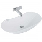 Elita Meble Piato umywalka nablatowa 73x38 cm biała 145041