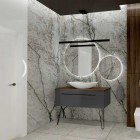 Elita Meble Piato umywalka nablatowa 73x38 cm biała 145041