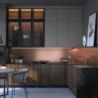 Deante Momi zlewozmywak granitowy 50x45 cm antracyt metalik ZKM_T10A