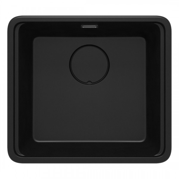 Deante Momi zlewozmywak granitowy 50x45 cm czarny mat ZKM_N10A