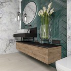 Elita Meble ElitStone konsola 100x46 cm marmur czarny mat 168243