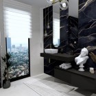 Elita Meble ElitStone konsola 100x46 cm marmur czarny mat 168243