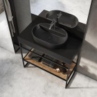 Elita Meble ElitStone konsola 100x46 cm marmur czarny mat 168243