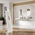 Elita Meble ElitStone konsola 121x46 cm marmur biały mat 168235