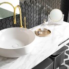 Elita Meble ElitStone konsola 120x46 cm marmur calacatta biały mat 167487