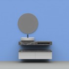 Elita Meble ElitStone konsola 120x46 cm marmur marquina czarny mat 167489