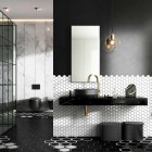 Elita Meble ElitStone konsola 120x46 cm marmur marquina czarny mat 167489