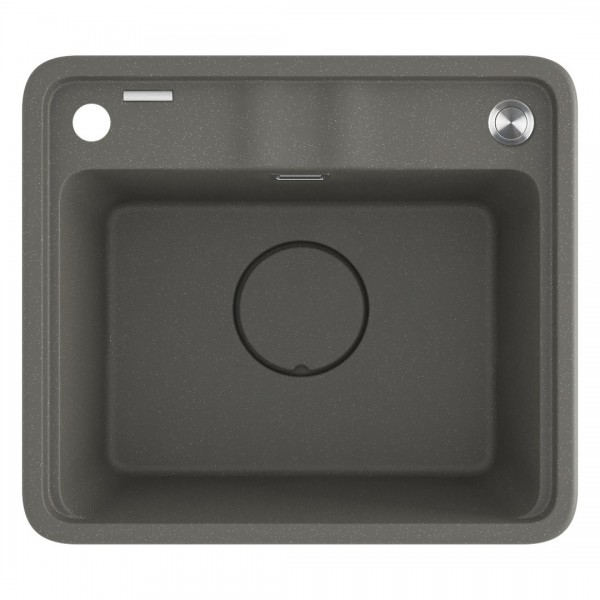 Deante Momi zlewozmywak granitowy 50x44 cm antracyt metalik ZKM_T103