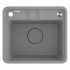 Deante Momi zlewozmywak granitowy 50x45 cm szary metalik ZKM_S103