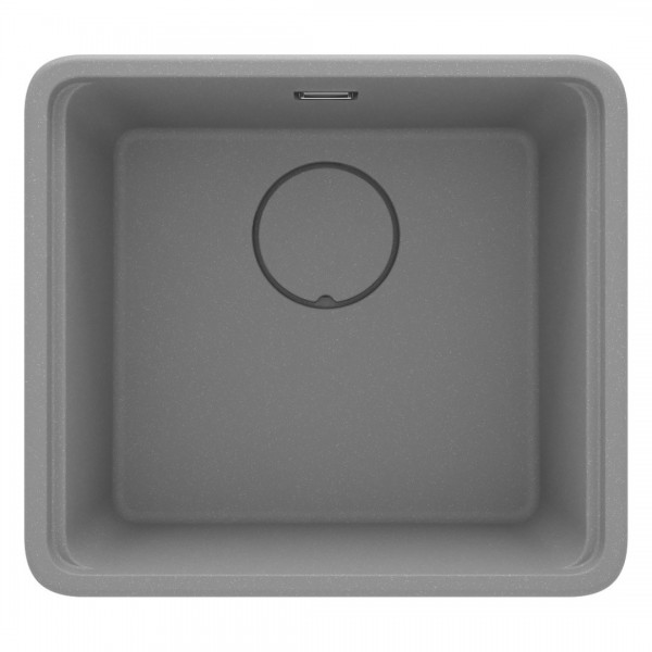 Deante Momi zlewozmywak granitowy 50x45 cm szary metalik ZKM_S10A