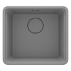 Deante Momi zlewozmywak granitowy 50x45 cm szary metalik ZKM_S10A