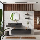 Elita Meble ElitStone konsola 100x46 cm marmur antracyt mat 168240