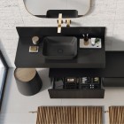 Elita Meble ElitStone konsola 100x46 cm marmur czarny mat 168243