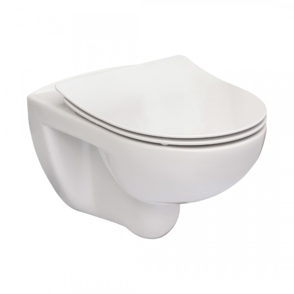 Roca Victoria miska WC wisząca Rimless z deską wolnoopadającą Slim A34H398000