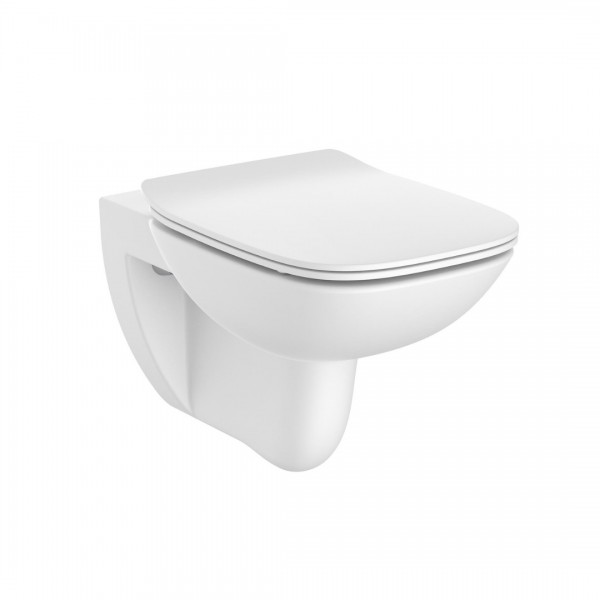 Roca Debba Square miska WC wisząca Rimless z deską wolnoopadającą Slim A34H993000