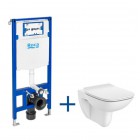 Roca Square zestaw podtynkowy + miska WC RImless z deską wolnoopadającą Slim A893104450