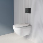 Roca Hebe miska WC wisząca Rimless z deską WC wolnoopadającą Slim A34H138000