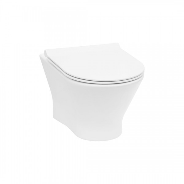 Roca Nexo miska WC wisząca Rimless z deską WC wolnoopadającą Slim A34H64L000