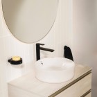 Roca Gap umywalka nablatowa okrągła 39 cm biała Supraglaze® A3270MJS00