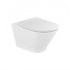 Roca Gap Round miska WC wisząca Rimless z deską WC wolnoopadającą Slim A34H0N8000