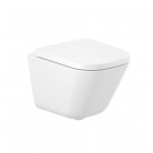 Roca Gap Square Compacto miska WC wisząca Rimless biała Supraglaze® A34647AS00