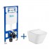 Roca Gap Square zestaw podtynkowy + miska WC RImless z deską wolnoopadającą Slim A893104500
