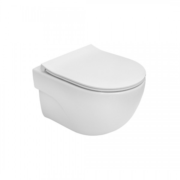 Roca Meridian Compacto miska WC wisząca Rimless z deską WC wolnoopadającą Slim A34H242000