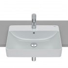 Roca Inspira Square umywalka półblatowa 55x42 cm perła A32753S630