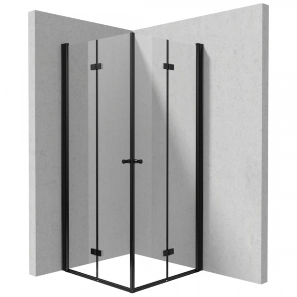 Deante Kerria Plus kabina prysznicowa kwadratowa 70 cm czarny mat 49967