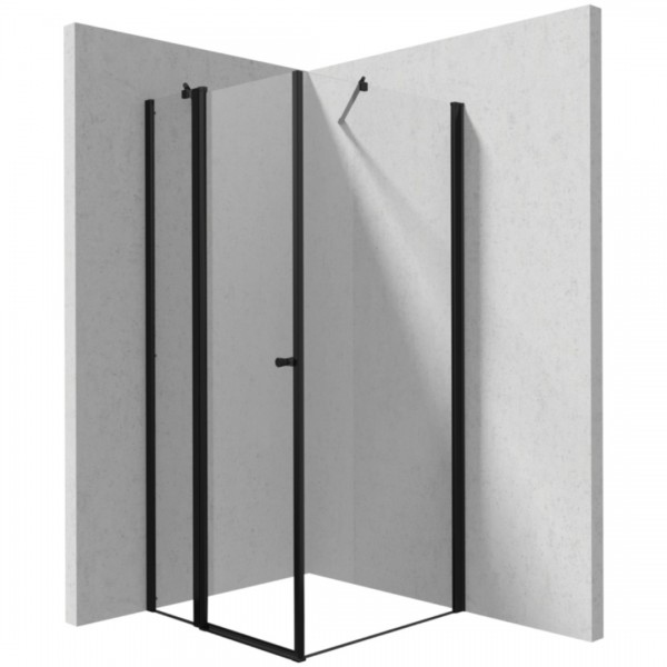 Deante Kerria Plus kabina prysznicowa prostokątna 80x100 cm czarny mat 49958