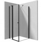 Deante Kerria Plus kabina prysznicowa kwadratowa 80 cm czarny mat 50063