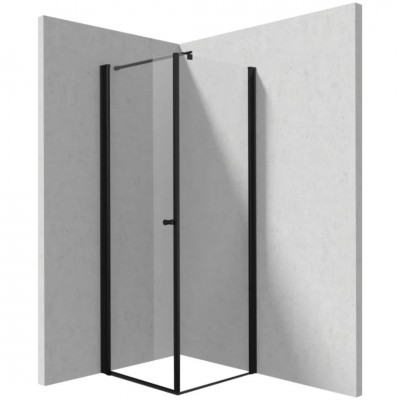 Deante Kerria Plus kabina prysznicowa kwadratowa 70 cm czarny mat 50103