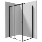 Deante Kerria Plus kabina prysznicowa kwadratowa 100 cm czarny mat 50170
