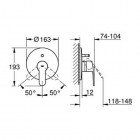 Grohe Eurostyle Cosmpolitan bateria wannowa podtynkowa