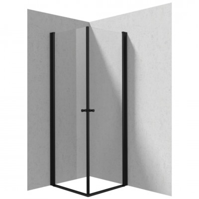 Deante Kerria Plus kabina prysznicowa kwadratowa 70 cm czarny mat 50184